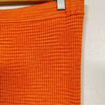 House of Harlow  1960 Orange Ribbed Knit Bodycon Midi Skirt Small Stretch Casual Photo 1