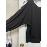 Sunny Leigh  Black Cold-Shoulder Blouse w. 3/4 Sleeves - Size Small Photo 2