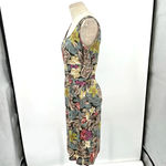 Peruvian Connection Sleeveless Floral Print Sheath Dress Size 8 Photo 3