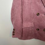 Kori America Corduroy Double Breasted Blazer Preppy Jacket Light Pink Large Photo 7
