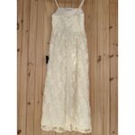 Lulus NWT  Delightful Charisma White Embroidered Sequin Mesh Midi Dress Size XS Photo 5