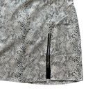 Hem & Thread Mini Skirt NWT Faux Snake SZ LG Lined Accent Side Zipper & Buckles Photo 3