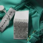 Trina Turk New Key Solids Ruffle Flutter Bikini Top Aqua Blue Size 4 TT8BF83 Photo 3