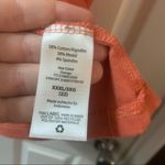 Time & Tru  Orange Ribbed Knit Short Sleeve Tee Photo 6