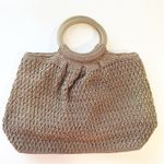 Liz Claiborne  Vintage Macrame Boho Hippie Staple Crochet Tote Handbag Purse Photo 0