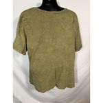 Fifth Sun Flower Fest Double Side Acid Positive Green Crew Neck Cropped Tshirt Sz 3XL Photo 3