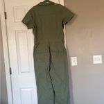 Pistola  Evereve Sage Olive Green Utility Wideleg Jumpsuit Size Large NWT Photo 8