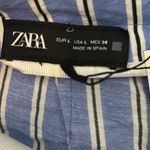 ZARA 
STRIPED TROUSERS WITH TURN-DOWN WAIST Photo 6