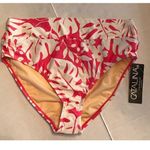 Catalina SWIMWEAR Swim Women’s Bottom Deep Coral Floral Nylon Blend Size L New Photo 0