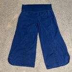 XCVI Wearables Harrison Culotte Seamed Wide Leg Foldover Waist Blue Small Photo 2