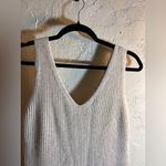Cable & Gauge Maxi Sweater dress Ivory Oatmeal LG Photo 1