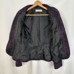 Tahari Arthur S. Levine Blazer Women's 6 Purple Black Tweed One Button‎ Career Photo 6