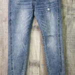 Evidnt Los Angeles Size 26 Tate Skinny Distressed Blue Jeans 3” Slit Pan… Photo 0