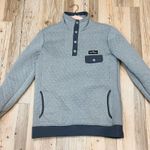 Simply Southern  Tried and True Gray Quilted Puffer Pullover Women's Small Photo 4