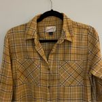 Universal Threads Universal Thread Golden Flannel Button Down Top Medium Photo 1