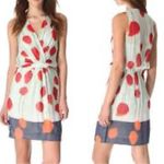 Diane Von Furstenberg  Silk Knee Length Sleeveless Dress Light Green Size 8 Photo 1