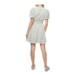 Flag & Anthem White Eyelet Mini Dress Tiered Size Small VNeck NWT Photo 1