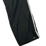 Nike Womens Track Pants Black White Stripe Athletic Training Workout Casual Lrg Photo 1