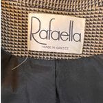 Rafaella Vintage Womens Blazer Sz 8 Houndstooth Wool Blend Jacket Made in Greece Photo 2