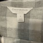 Charter Club  Intimates Pajama Pants Set Checkered Cotton Blend Size Large Photo 1