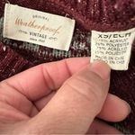 Weatherproof  Vintage Nordic Sweater women's small maroon and grey Photo 1