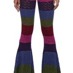 Current Mood Pink & Purple Striped Flare Pants Photo 3