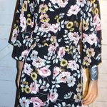 Cupcakes and Cashmere Black Floral Romper S Photo 4