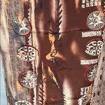 Maxi Scarf Brown and Cream Resort Wear Photo 3