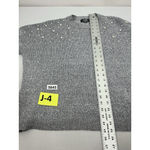Womans Belle By Belldini Long Sleeve Pullover Sweater XL Grayish Blue Pearls Photo 6