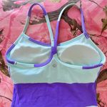 Lululemon striped power y full length tank top with padding Photo 4