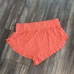 Free People Movement Boho Athleisure High Rise Coral Ruffled Layering Shorts L Photo 6