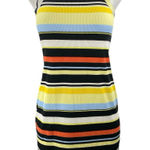 No Boundaries  Multicolor Striped Sleeveless Rib Knit Mini Sweater Tank Dress S Photo 0