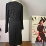 Jil Sander Jill Sanders Elegant Black Long Sleeve midi Dress Photo 9