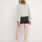 American Eagle AE Black High Rise Elastic Waist Mom Shorts Photo 3