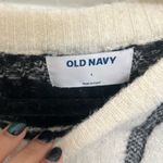 Old Navy  black/white windowpane sweater size large Photo 2