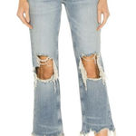 We The Free  Maggie High Rise Straight Leg Distressed Jeans Photo 0