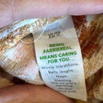 Aerie  Mustard Yellow Geometric Print Halter Maxi Dress Tiered High Low Size XS Photo 9