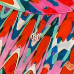 Marie Oliver 100% Silk Ellis Midi Dress Relaxed Fit Resortwear Medium Photo 5