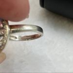 Silver Ring with Blue Faceted Setting Photo 6