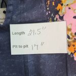 Nic+Zoe Navy Floral Blouse NWT Size PP Dark Blue Floral Top Navy and Pink Top Photo 10