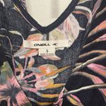 O'Neill  Black Mini Wrap Dress Tropical VNeck Brennan Coconut Girl Size Small NWT Photo 8