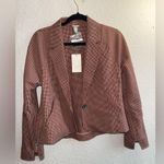 A New Day Brown Plaid Blazer Photo 0