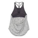 Lululemon athletic Grey and White 2 in 1 Raise The Barre Tank Top Size 6 Photo 3