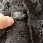 The Limited  NWT Black Sheer Floral Lace Sleeveless Button Down Shirt Photo 7