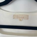 Fanco White Square Neck Long Sleeve Crop Top Knit Blouse Women's Size‎ Small Photo 3