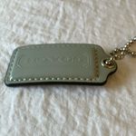 Coach : Gray Leather Keychain/ Handbag Tag- Silver Tone Photo 10