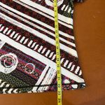 InkNBurn Short Sleeve T Shirt XXS Black Burgundy White Geometric‎ Print Workout Photo 5