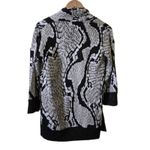 St. John  Cardigan Petite Size P Duster‎ Knit Yellow Tag Resort 2013 Black Silver Photo 3