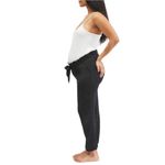 NWT Motherhood Maternity Underbelly Black Satin Jogger Pants Women’s Size Large Photo 2