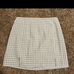 SheIn  Light Blue Checkered Mini Skirt Photo 1